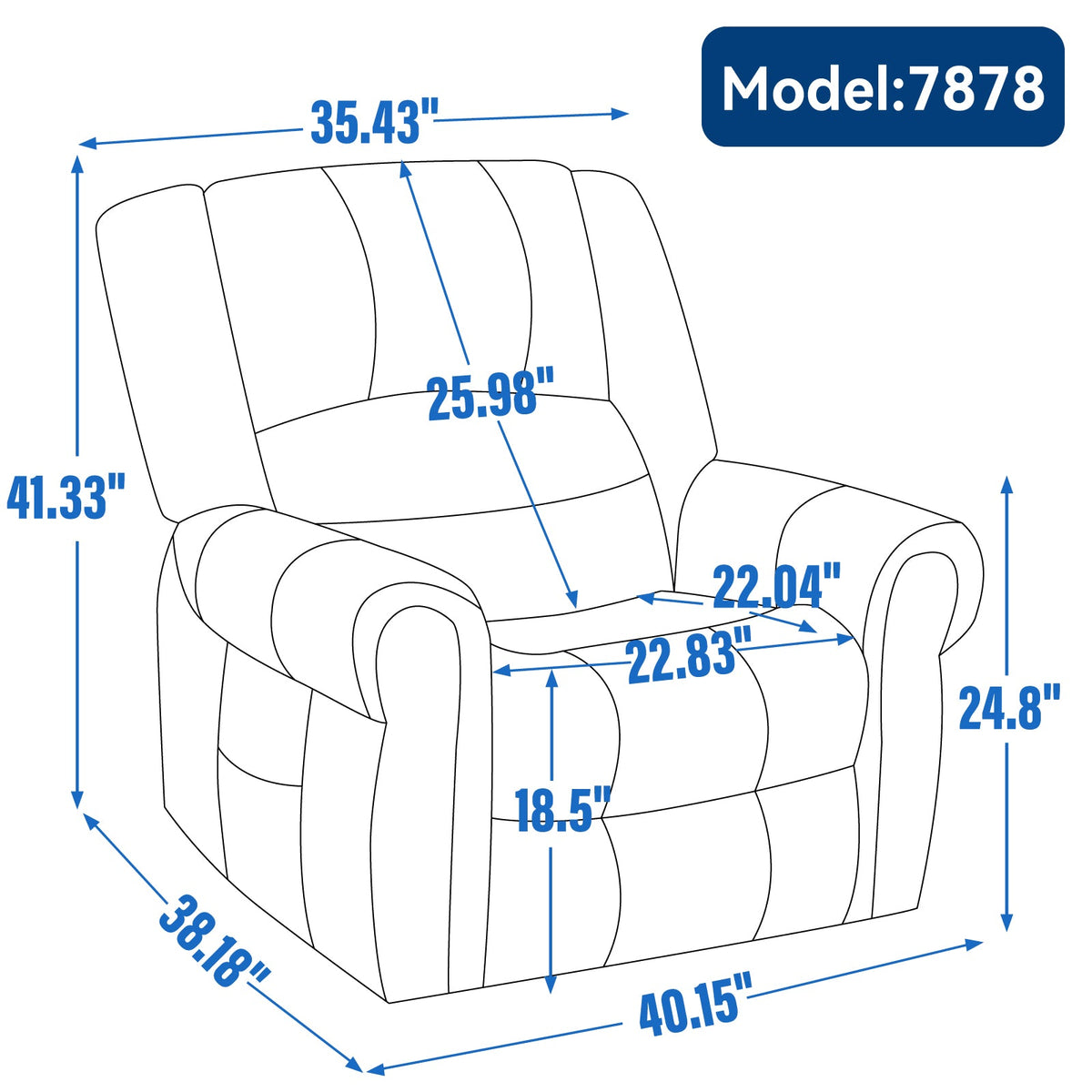 Power Lift Recliner Chair with Heat & Massage