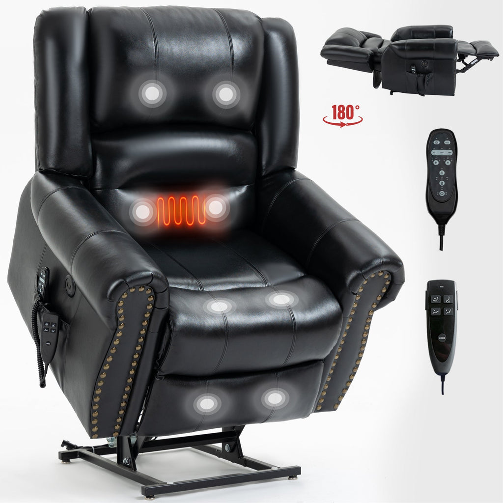 Power Lift Recliner Chair with Heat & Massage