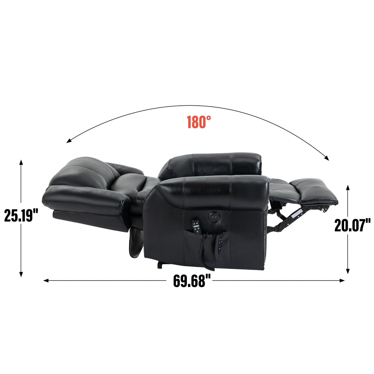 Power Lift Recliner Chair with Heat & Massage