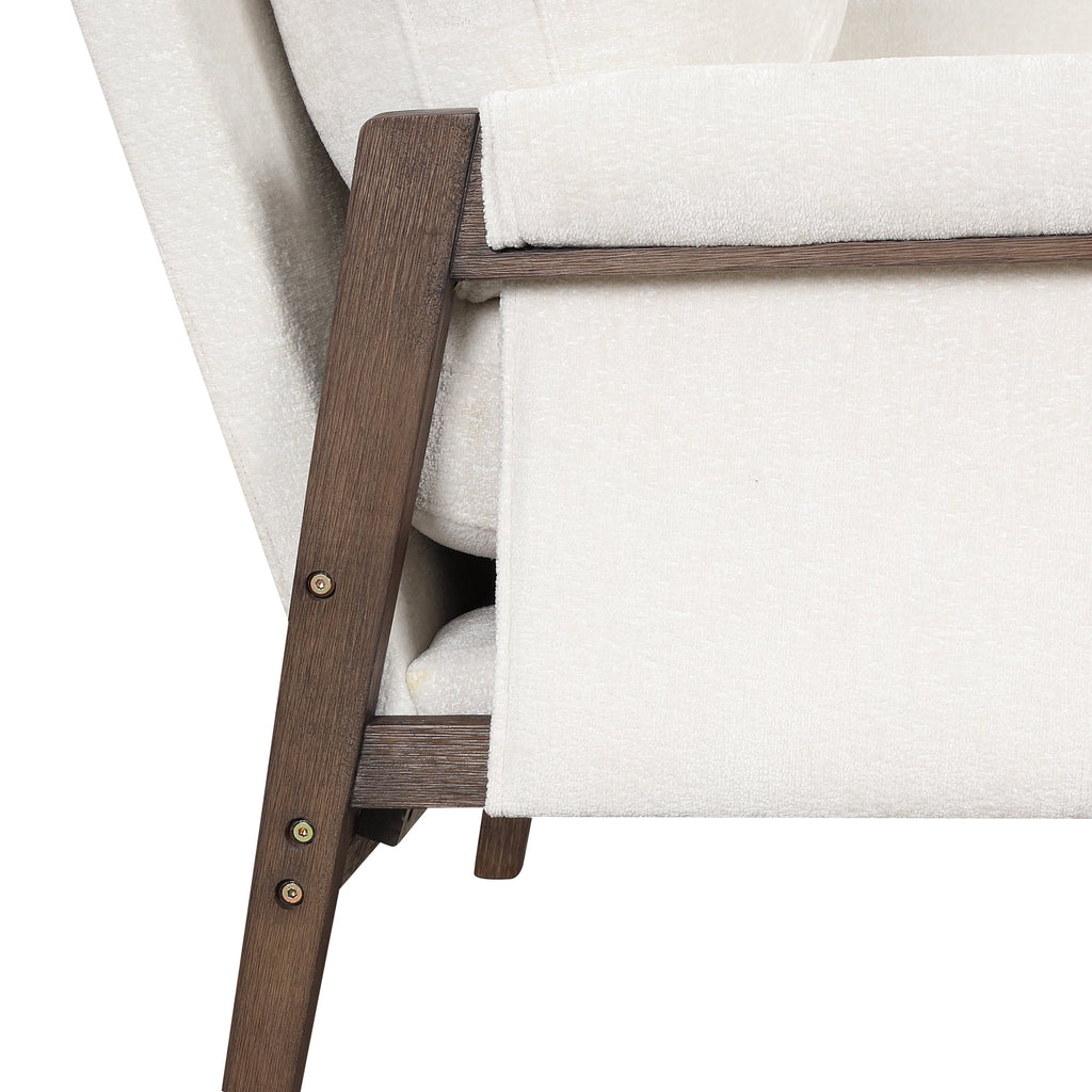 Kelly Mid-Century Modern Velvet Accent Armchair