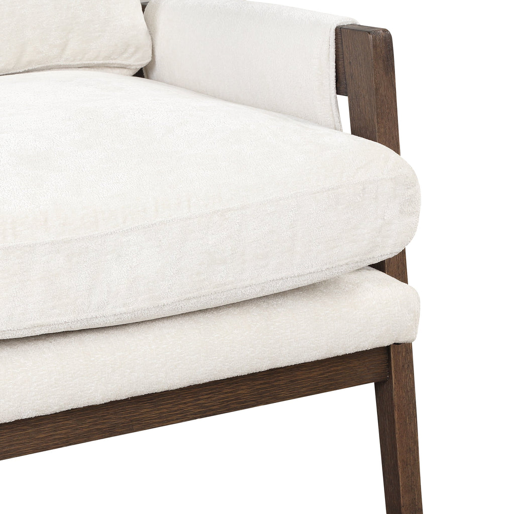 Kelly Mid-Century Modern Velvet Accent Armchair