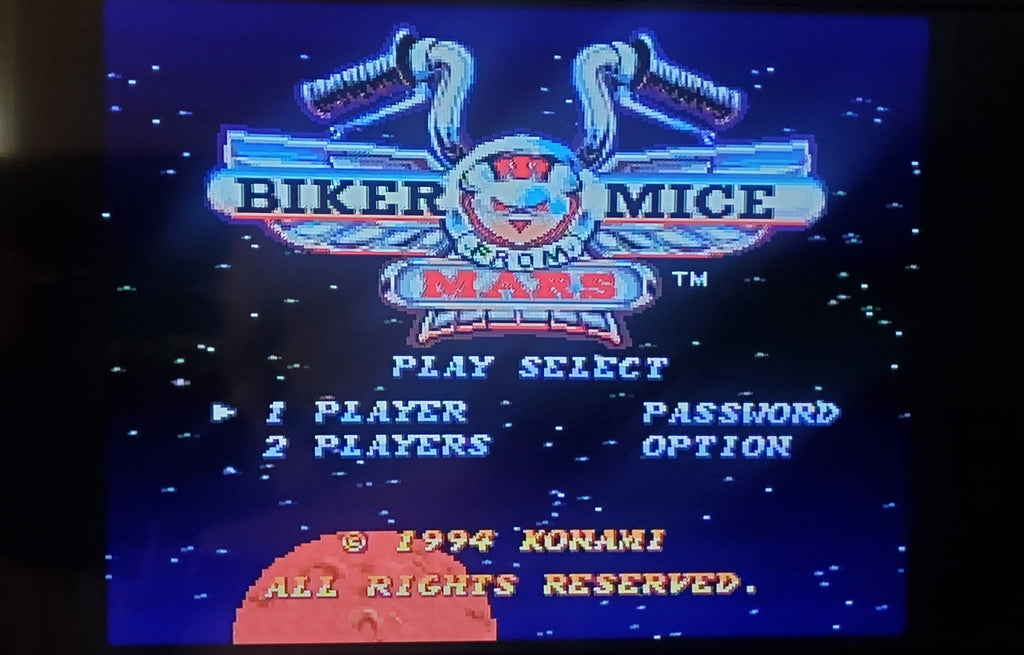 Biker Mice from Mars SNES Video Game Cartridge Super Nintendo 1994