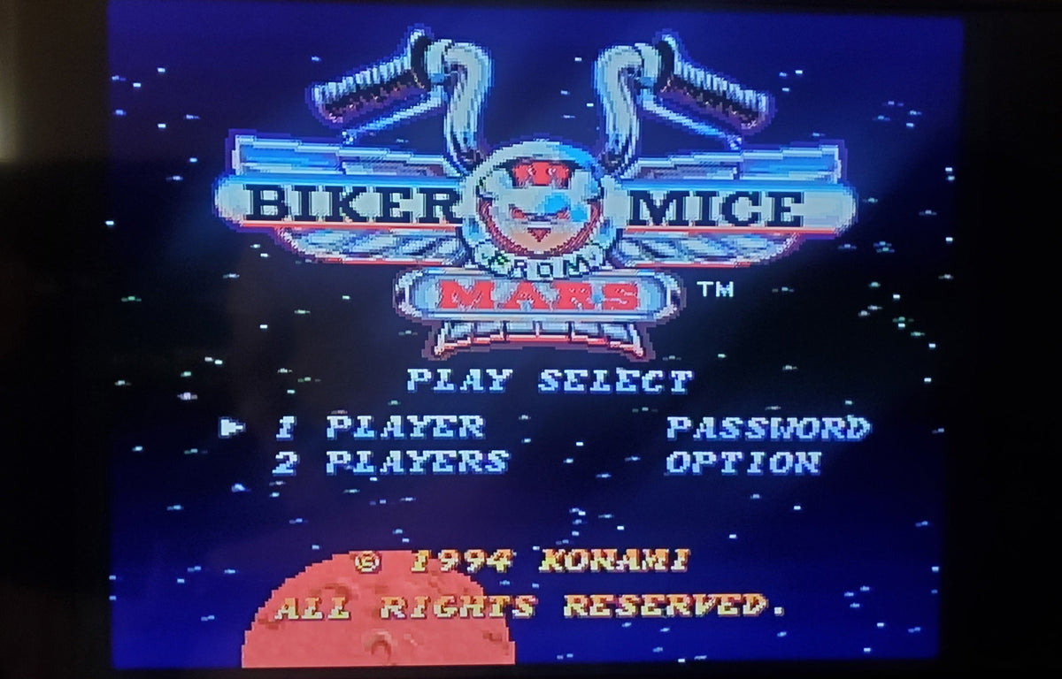 Biker Mice from Mars SNES Video Game Cartridge Super Nintendo 1994