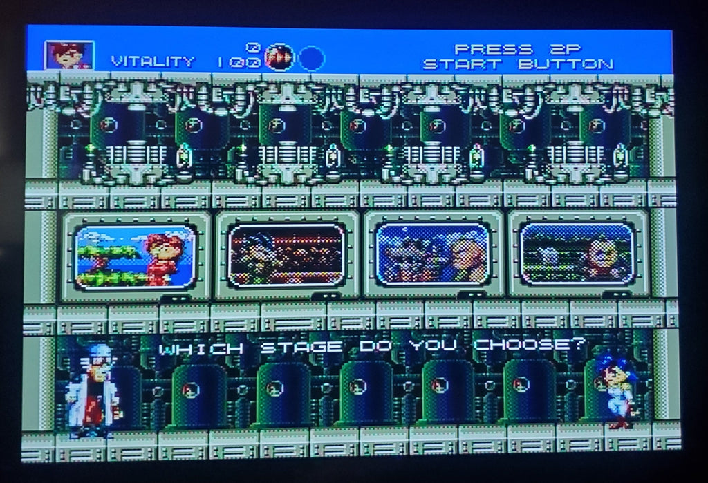 Gunstar Heroes Sega Genesis Mega Drive Video Game Cartridge 1993