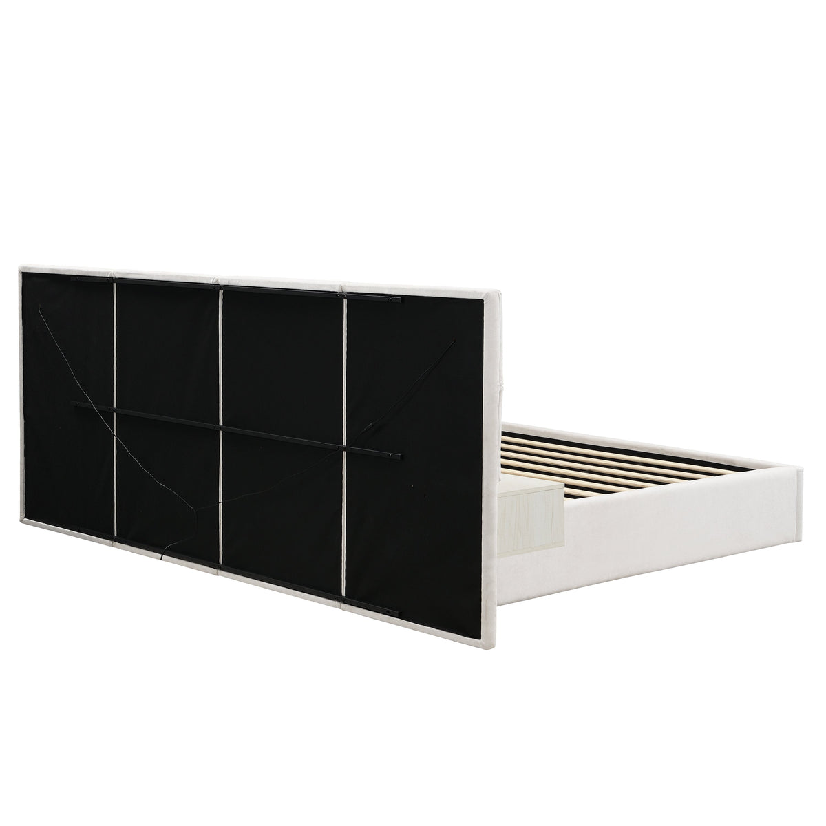 Soft, Comfortable, Luxurious Upholstered Smart Bed with Reading Light - King