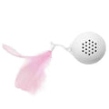M-Pets Swing Ball Interactive Cat Toy with Sound & Feather White
