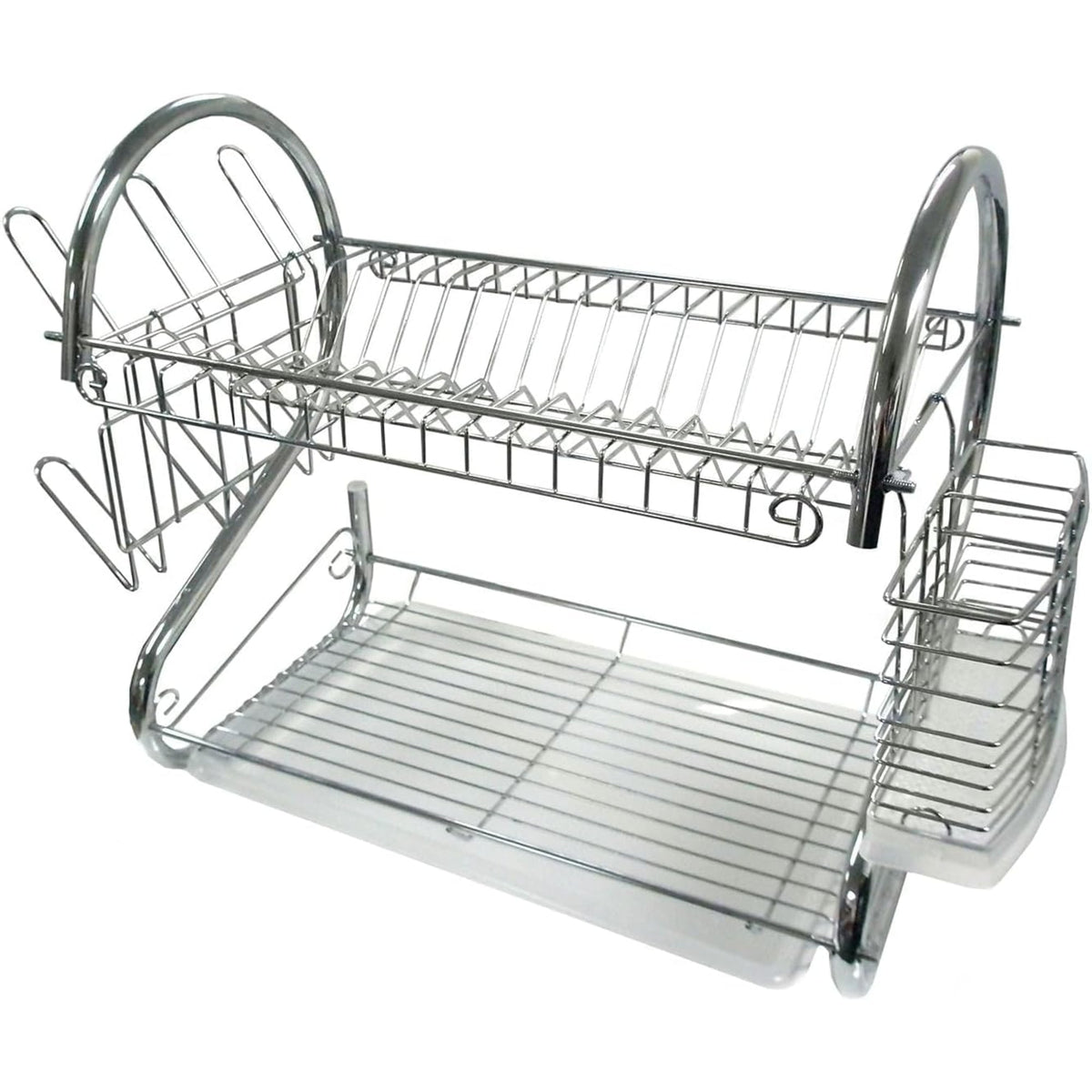 Better Chef 22" Chrome Plated Dish Rack - S-Shape - Chrome - DR-22