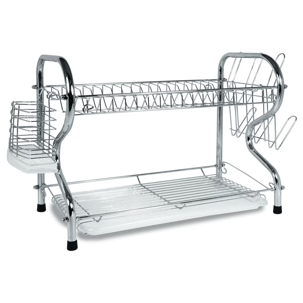 Better Chef 22" Chrome Plated Dish Rack - R-Shape - Chrome - DR-224