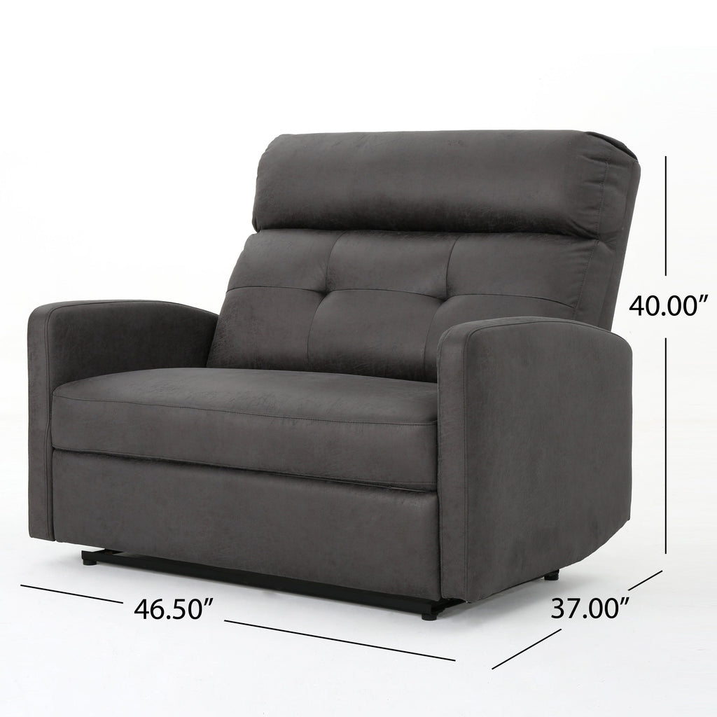 Reclining Loveseat - Leather Double Recliner Sofa