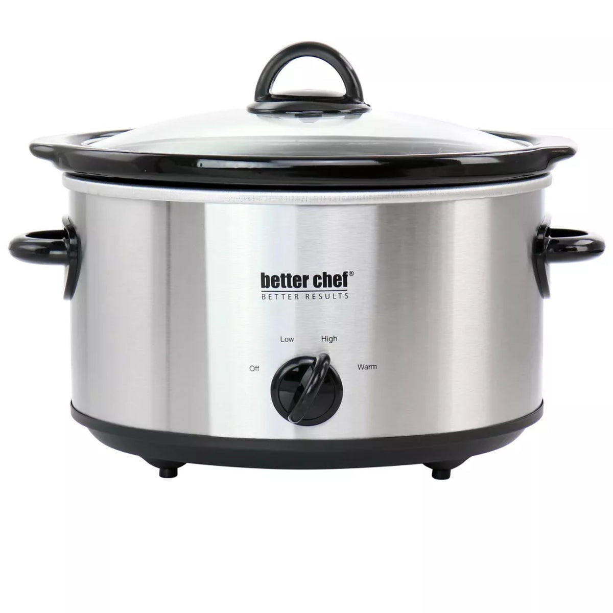 Better Chef 4-Quart Slow Cooker With Removable Stoneware Crock - Oval - IM-466S