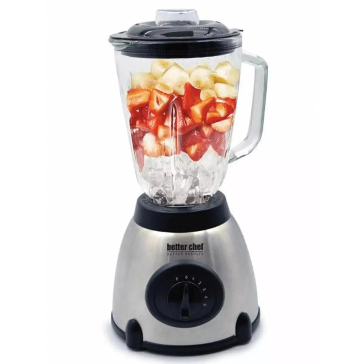 Better Chef 500W Glass Jar Blender - Stainless - IM-601S