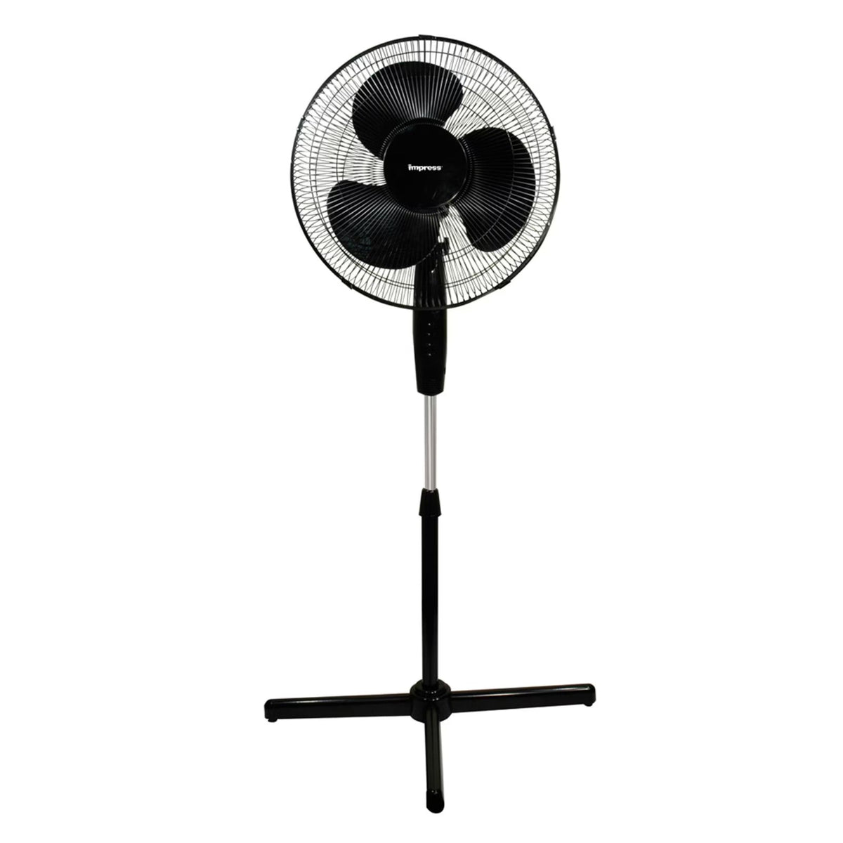 Impress Easy Assemble 16-Inch Stand Fan - Black - IM-727B