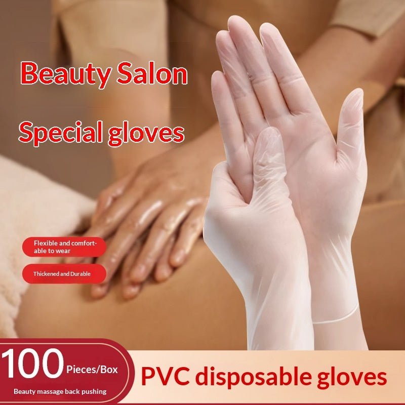 Disposable Medical PVC Gloves Waterproof For Foot Care Massage Tuina And Body Back Rubbing Services