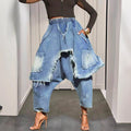 Trendy Personalized Distressed Brushed Ripped Jeans