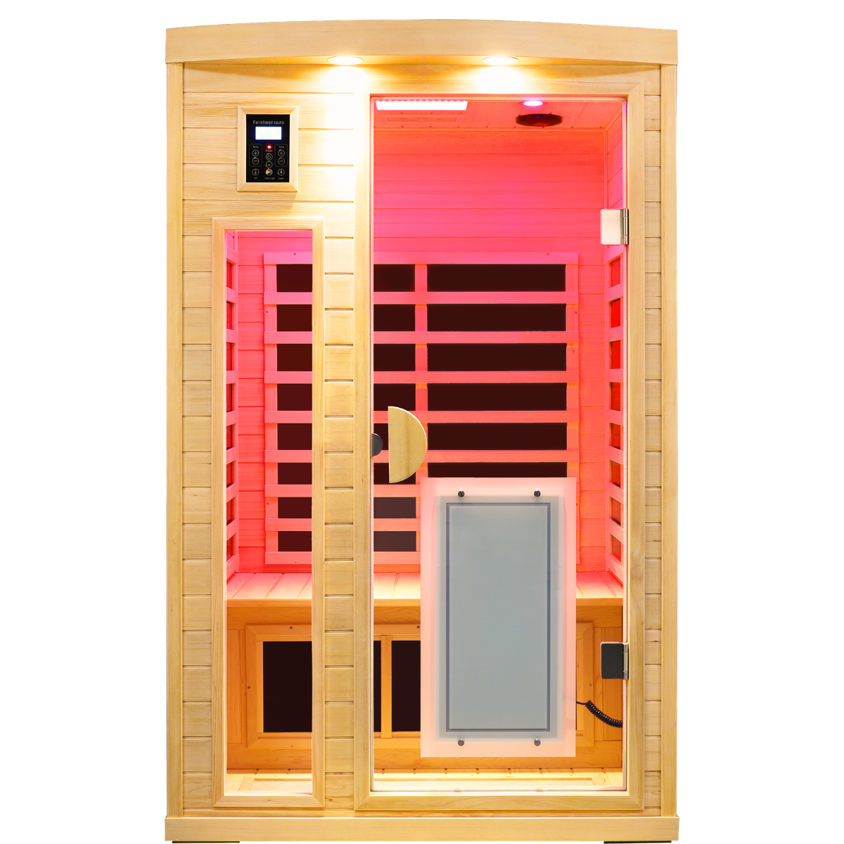 Two-Person Hemlock Infrared Heating Sauna