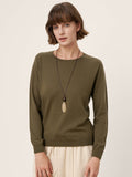 100% Extra-Fine Merino Wool Essential Crew Neck Knit Sweater BRIDGET