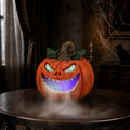 Halloween Pumpkin Monster Mist Maker, LED Light Up Fogger Figurine