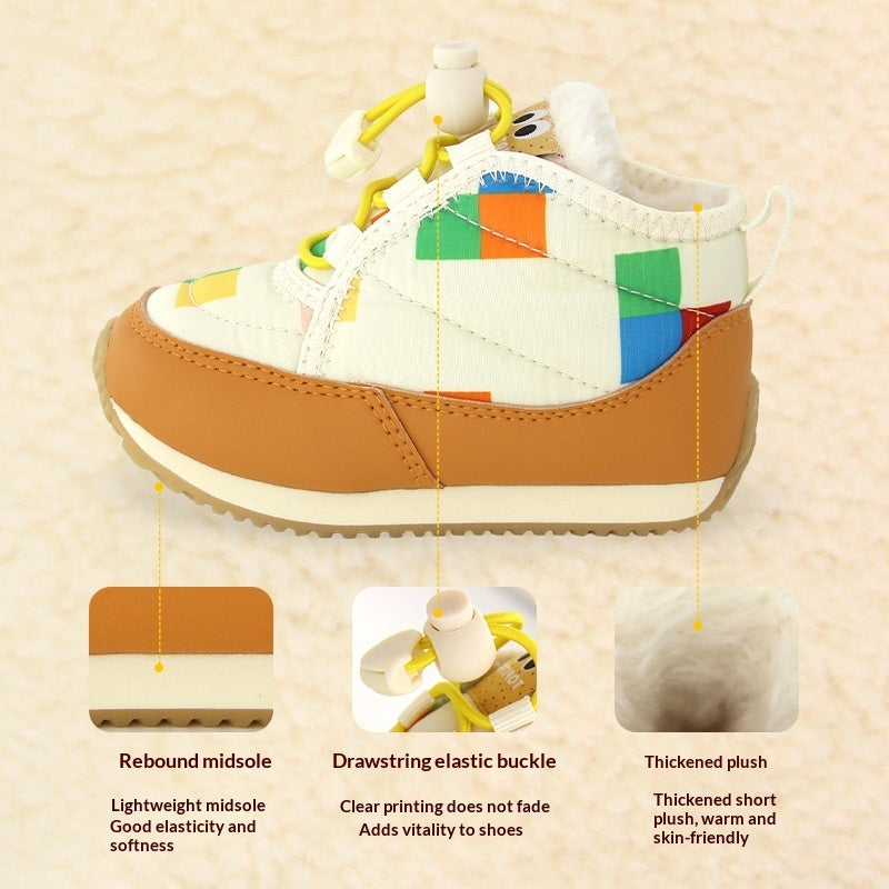 Winter New Soft Bottom Children's Snow Boots