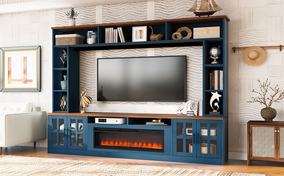 U-Can 95.5" Wall Unit Entertainment Center