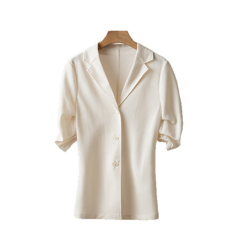 Womens Fashionable Versatile Waist-cinching Blazer