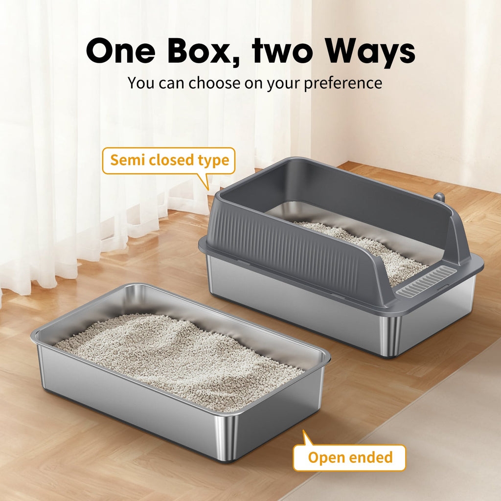 Stainless Steel Cat Litter Box