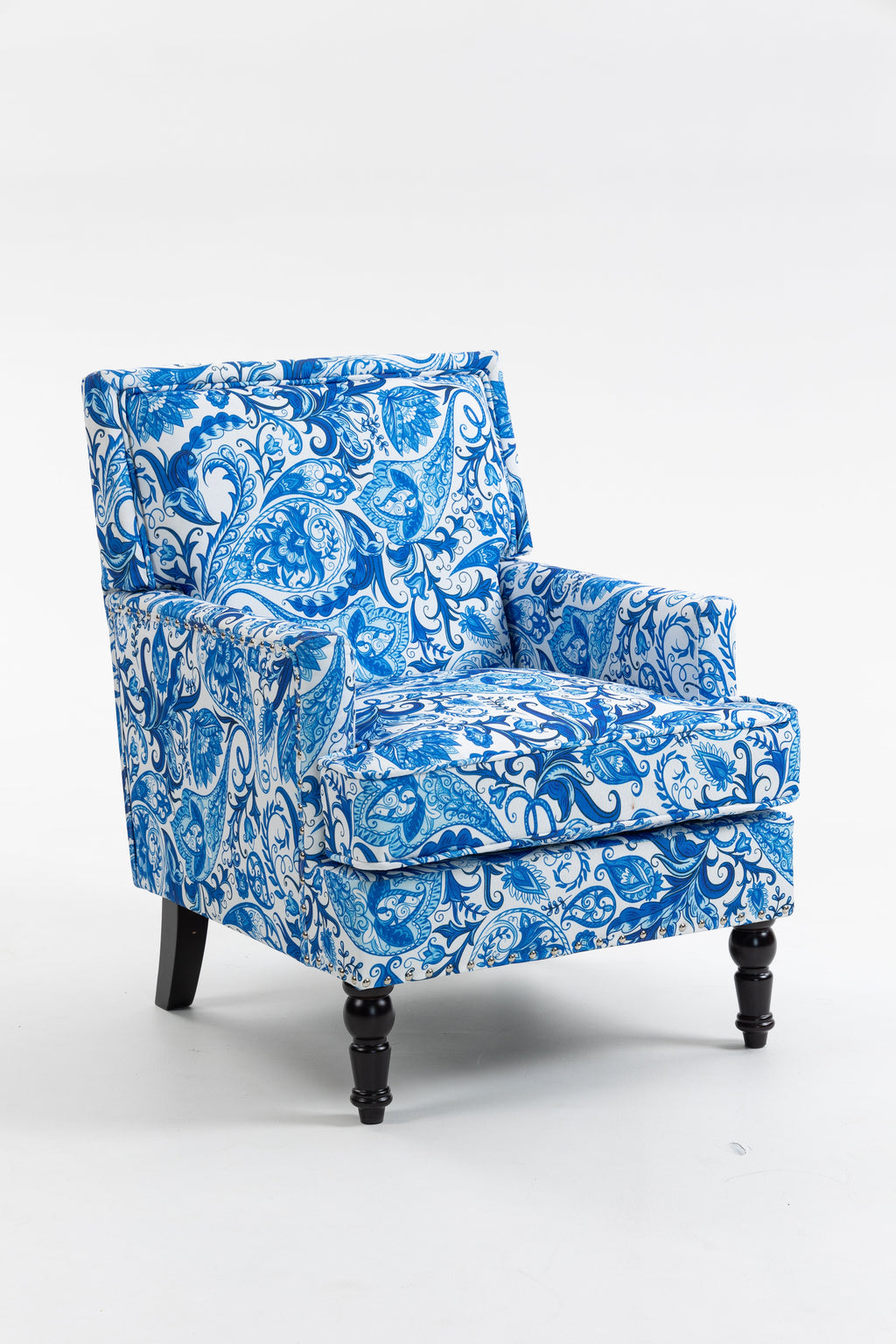 Upholstered Accent Chair, Vintage Armchair