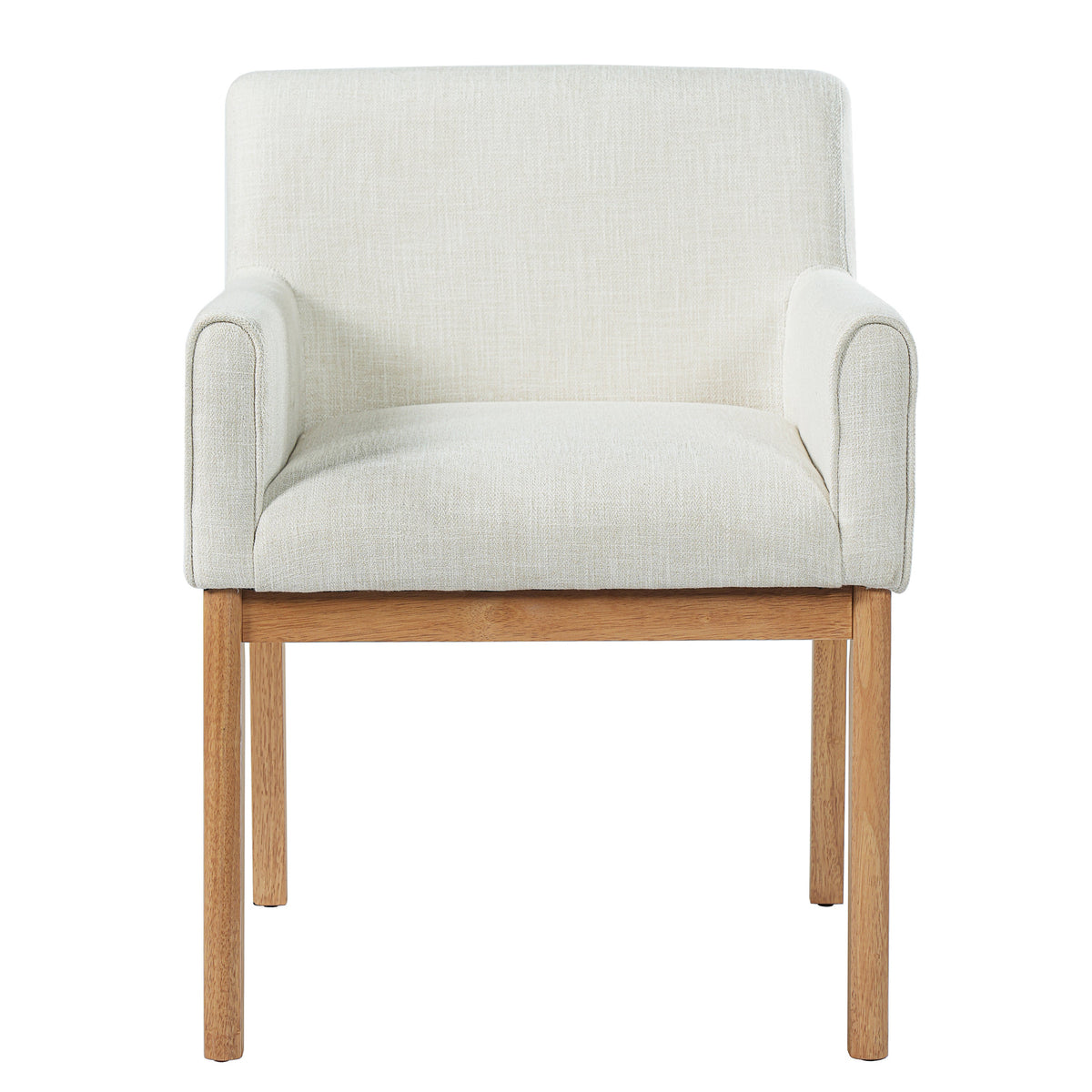 Modern Upholstered Dining Chair with Arms (Set of 2)