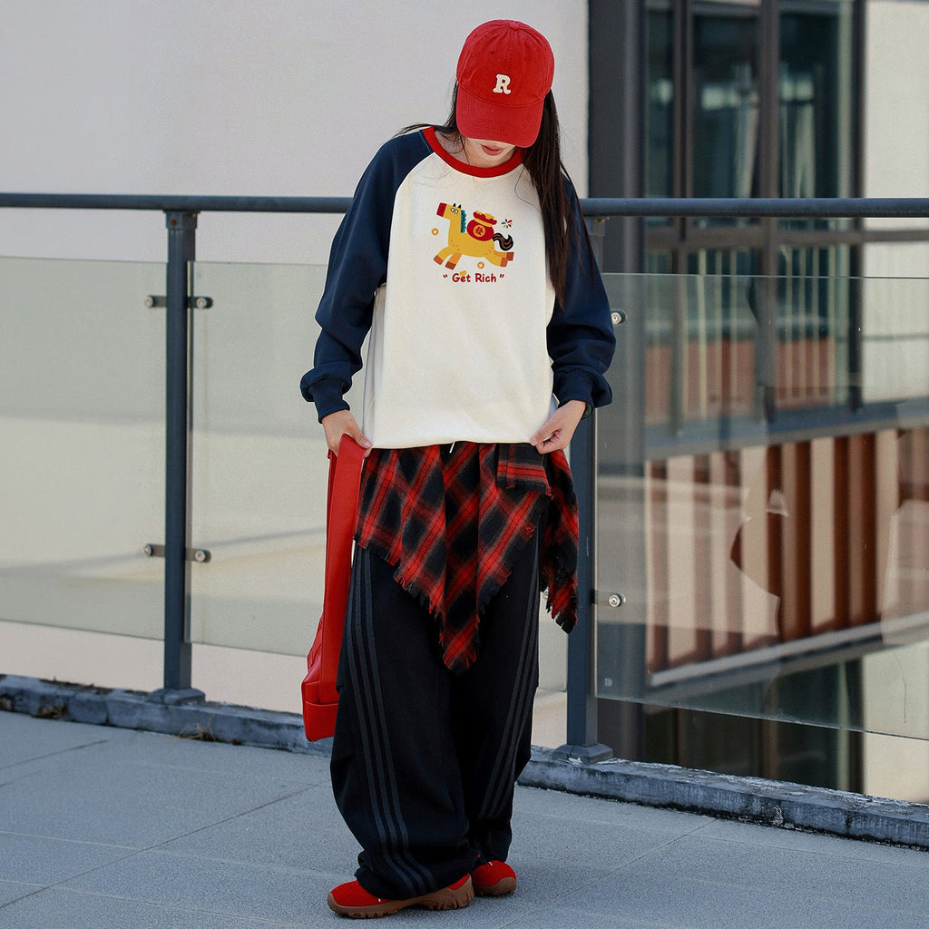 Parent-child Matching Sweatshirts Soft And Breathable Non-pillingnew Springautumn Family Outfits