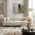 Silo 87 in. 3 Seater Modern Upholstered Chenille Sofa