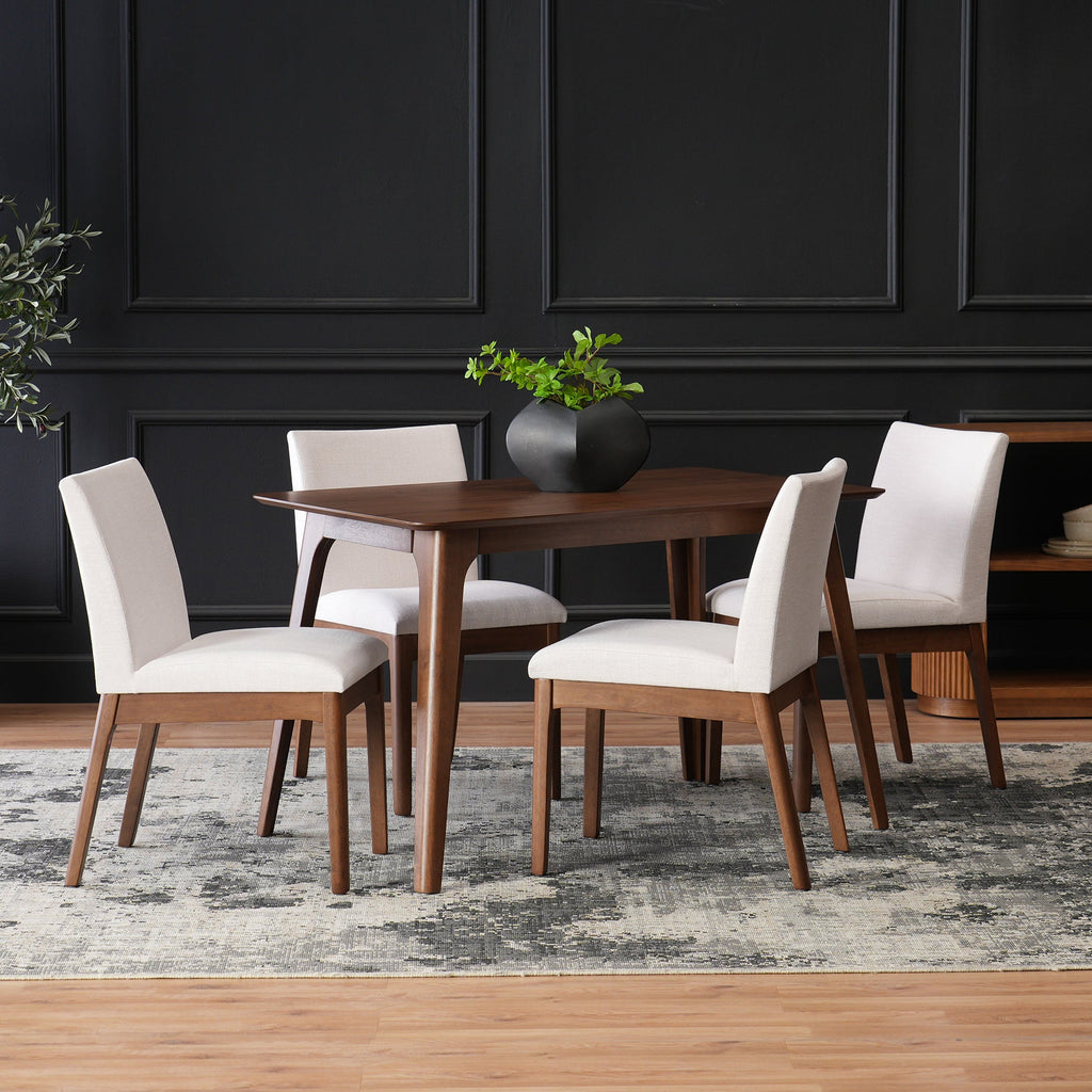 5-Piece Dining Table Set with 4 Chairs