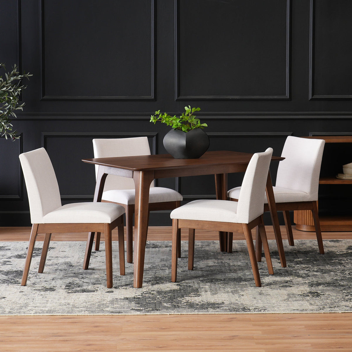5-Piece Dining Table Set with 4 Chairs