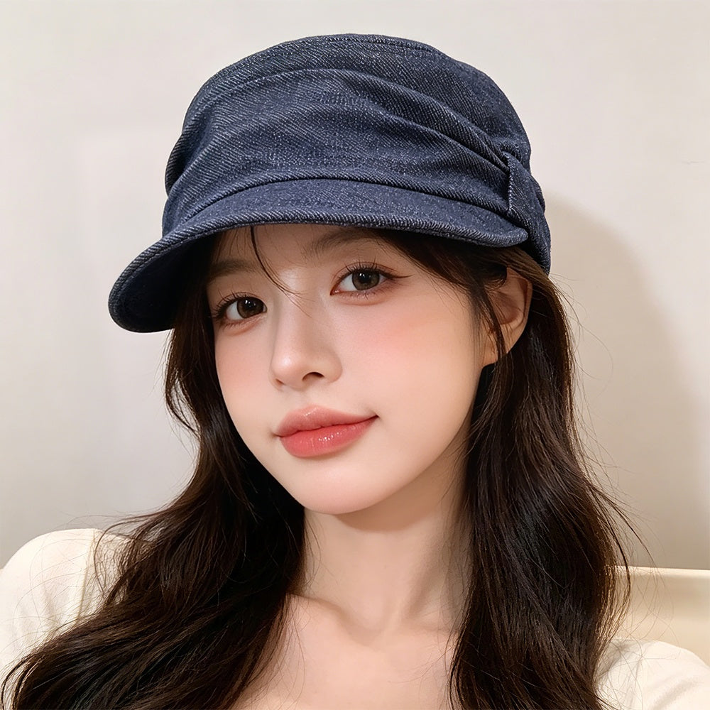 Old Money Style Retro Ruffled Flat Top Bowler Hat - A Stylish Casual Versatile Hat That Makes Your Face Look Smaller And More Artistic. Perfect For A Painter