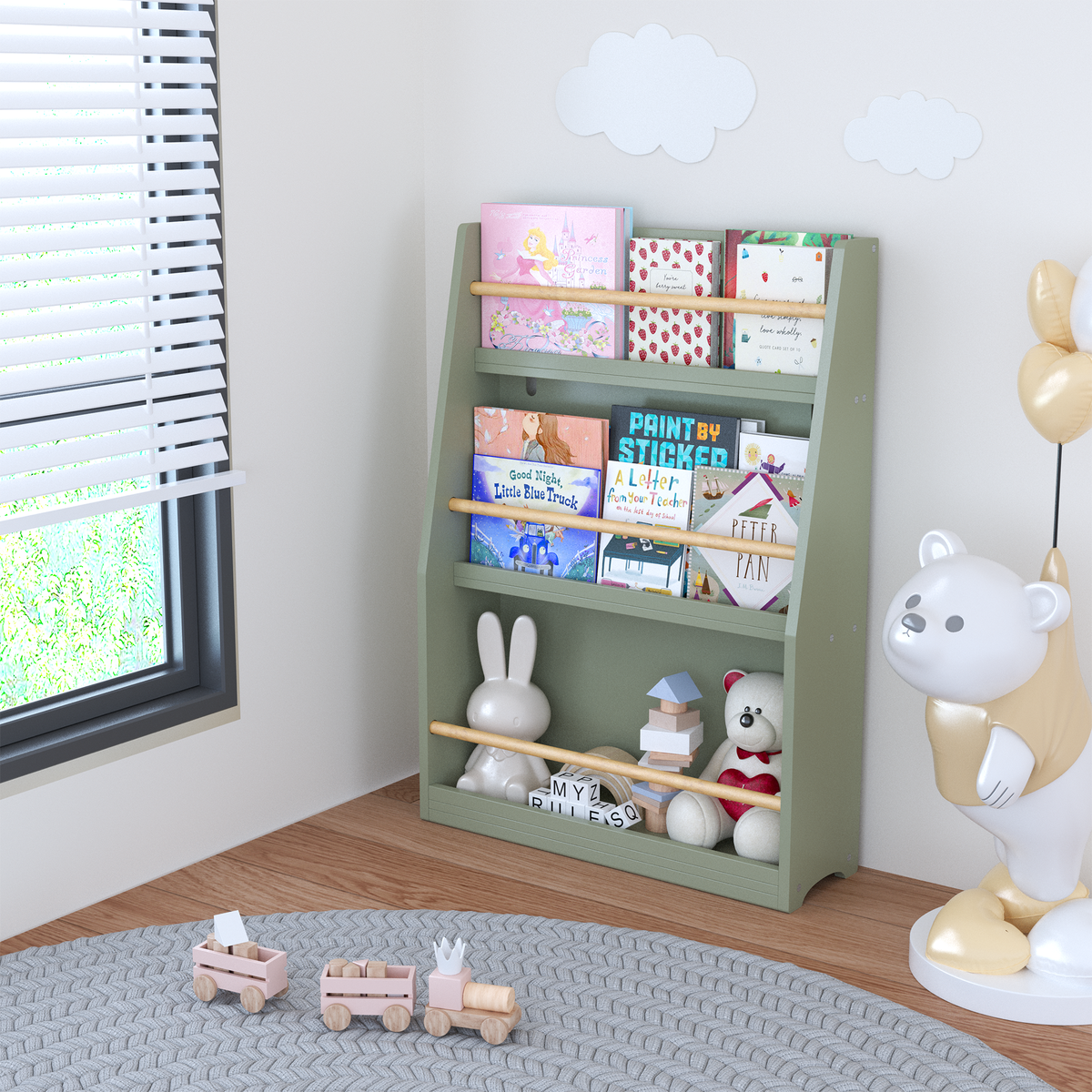 3 Tier Kids Book Shelf