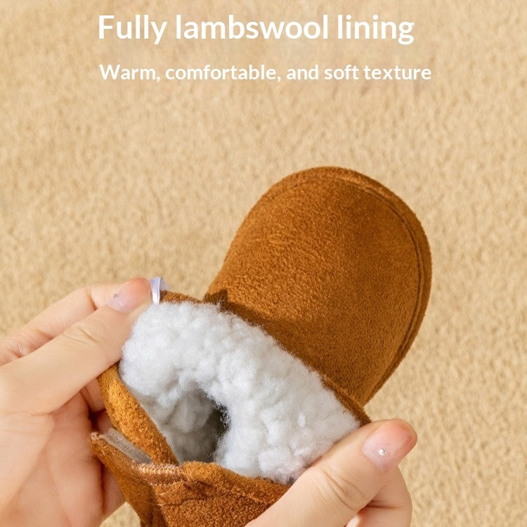 AutumnWinter Fleece-lined Warm Shoes With Soft Soles
