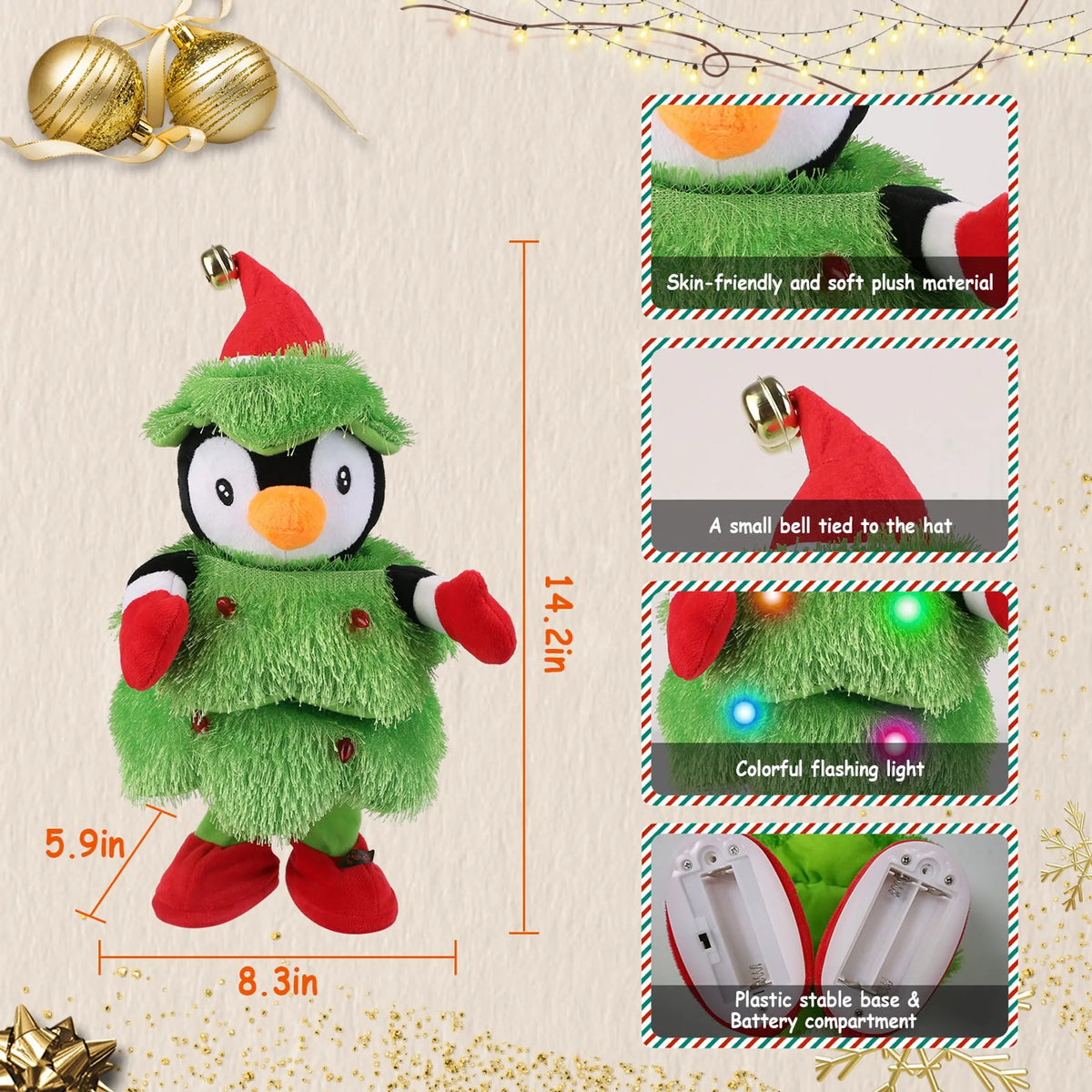 Dancing, Singing and Talking Penguin Plush