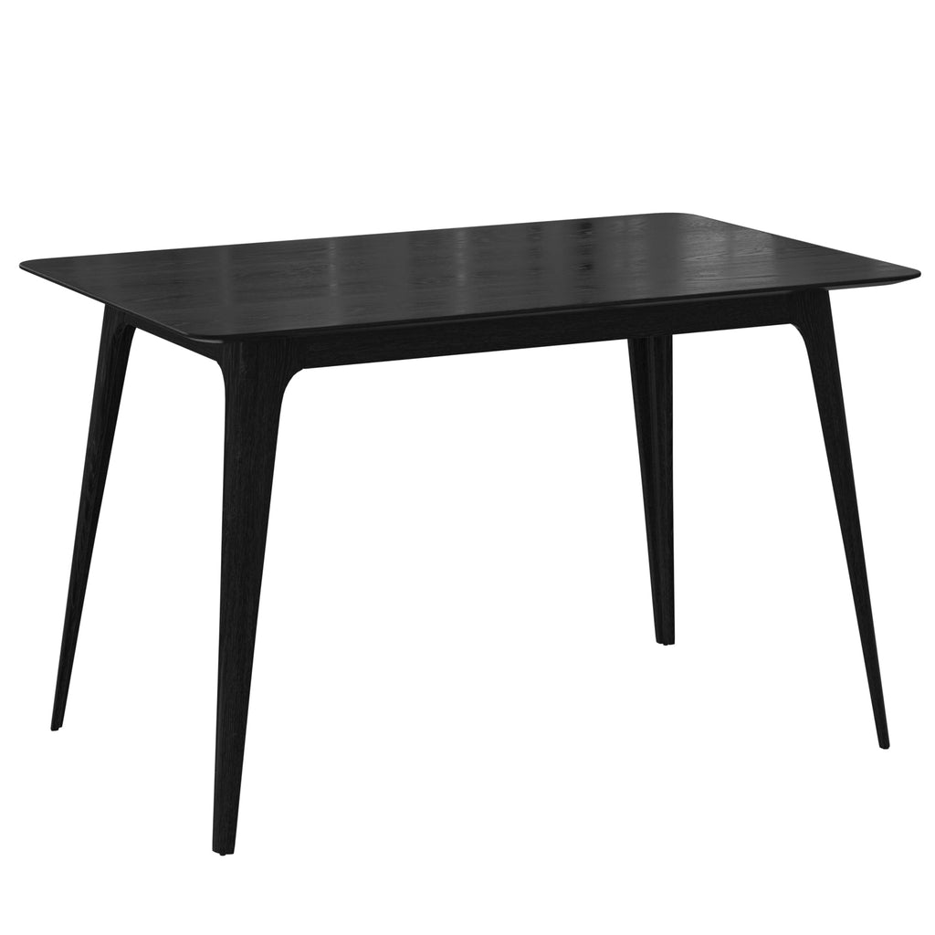 Mid-Century Modern Rubberwood Dining Table