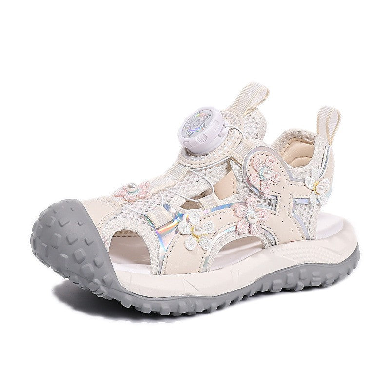 2026 Summer New Girls Closed-Toe Sandals, Kids Soft Sole Non-Slip Beach Shoes, Girls Sports Sandals