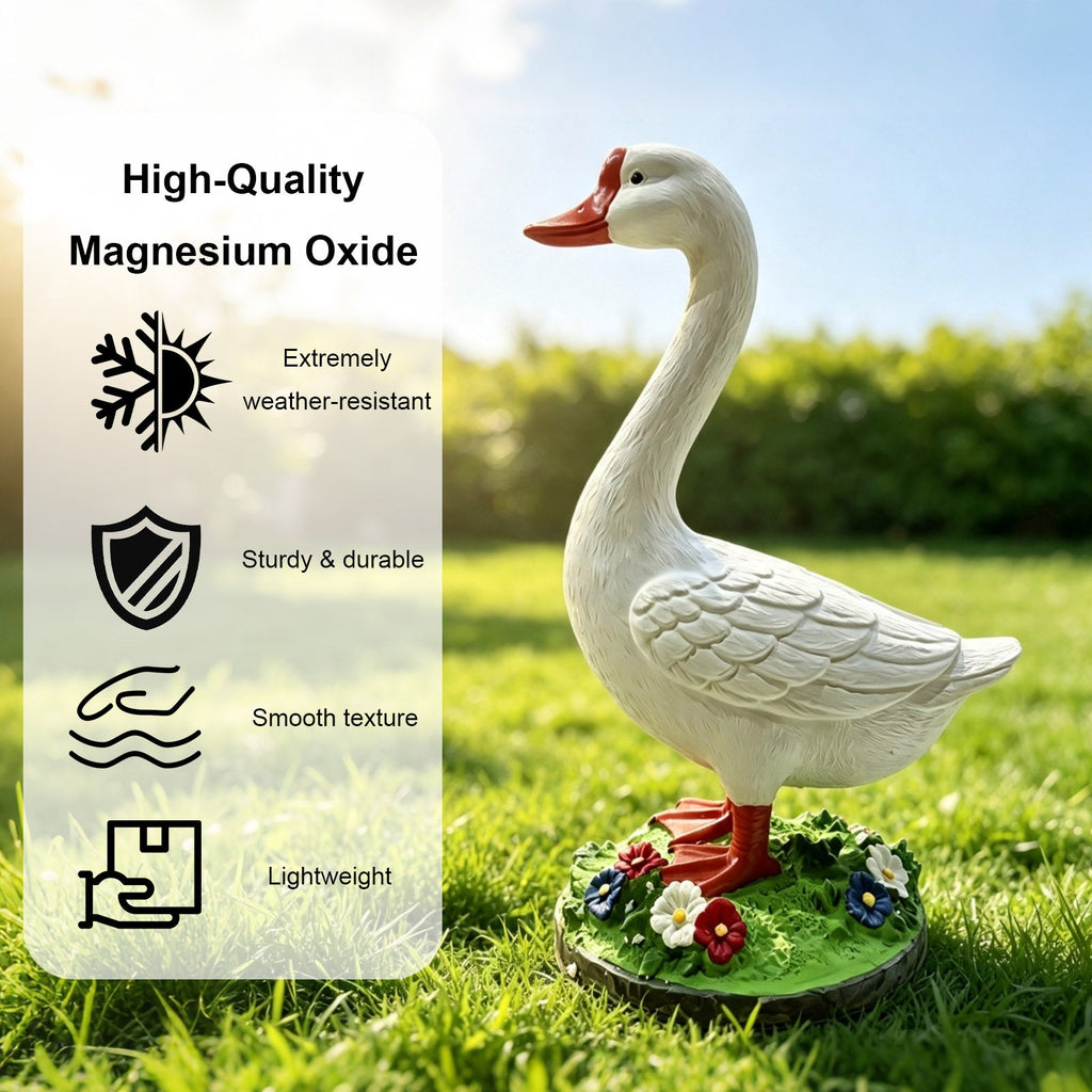 20 Inch DIY Paintable Goose Garden Statue