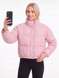 New Coat Small Bread Suit Short Vertical Collar European And American Women's Winter Fashion Casual Cotton Coat Women's Cross-Border