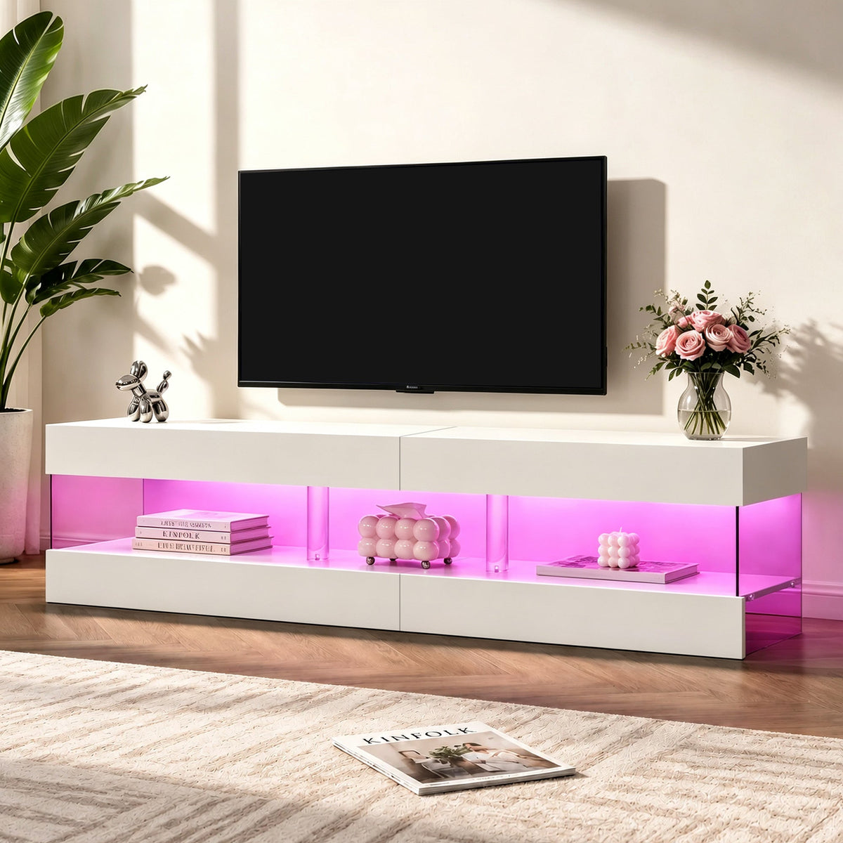 Modern TV Stand for 70 Inch TV