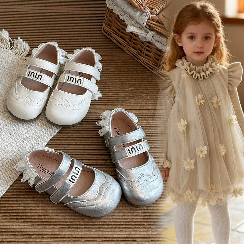 2026 Spring Cute Girls Princess Shoes, Toddler Kids Loafers, Fashion Mary Jane Flats For Little Girls
