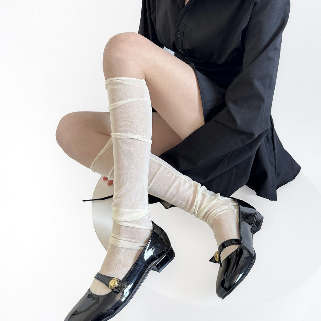 Lightweight, Slimming Mesh Socks For Women