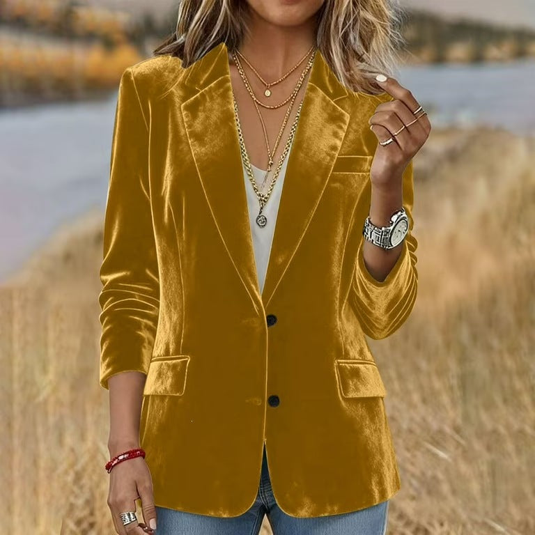 Two-button Long-sleeve Blazer