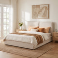 Double-Pillow Upholstered Bed Design