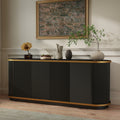 63" Diagonal Fluted Sideboard Cabinet with Storage