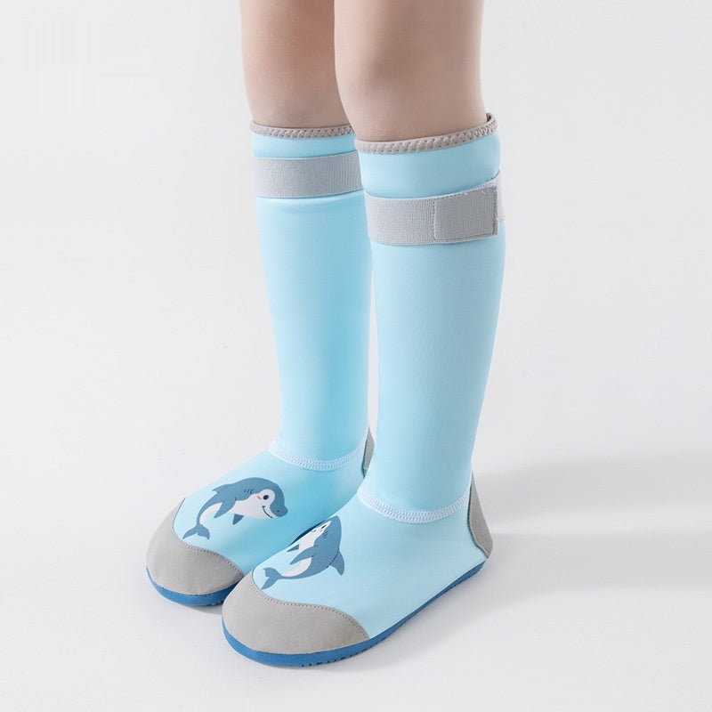 Children's High-top Parent-child Outdoor Flow Hiking Shoes Cut-proof Quick-drying Swimming Shoes