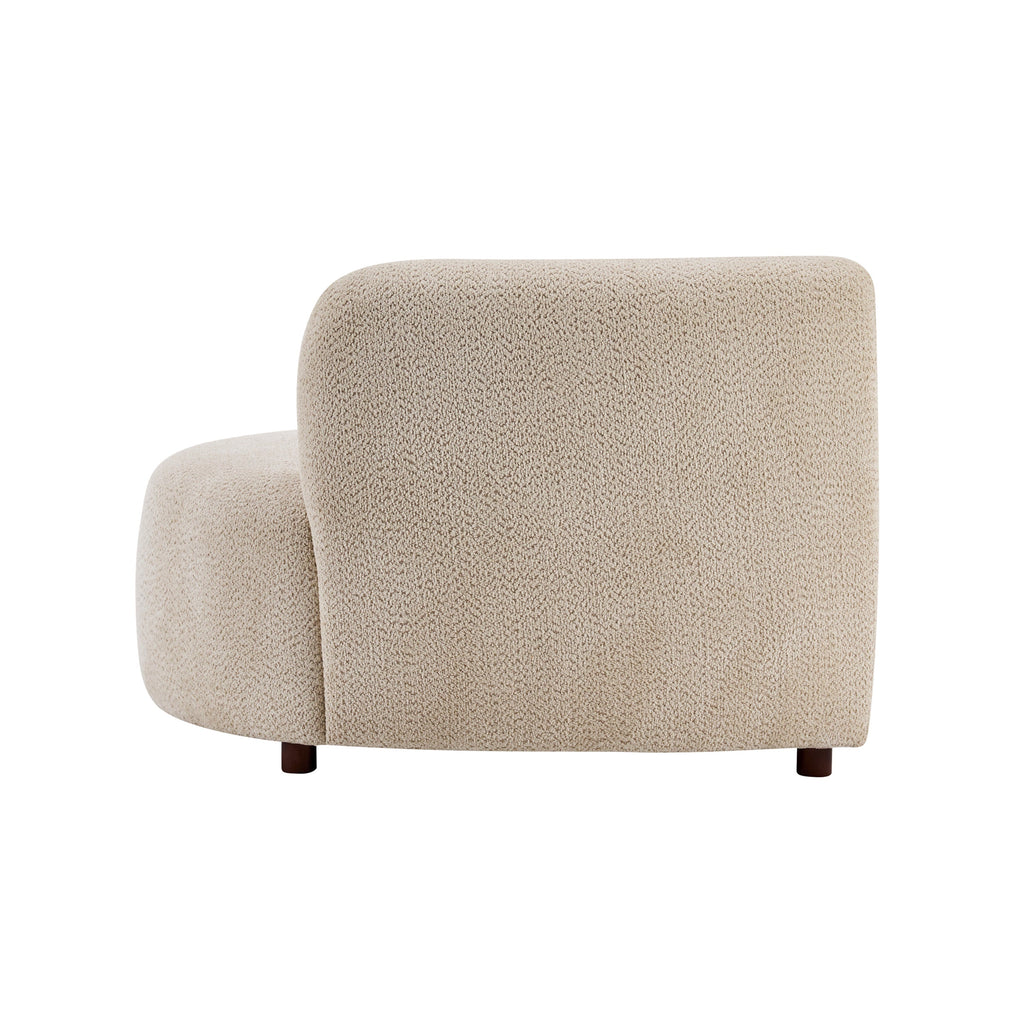 Cozelle 2-Piece Modern Curved Cloud Upholstered Boucle Sofas