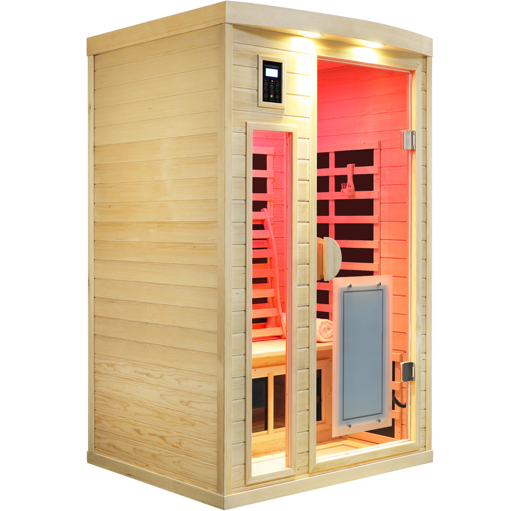 Two-Person Hemlock Infrared Heating Sauna