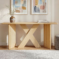 Minimalist Modern X‑Frame Console Table