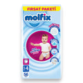Molfix Size 4 Baby Diapers Flexible Leak Protection 56 Count